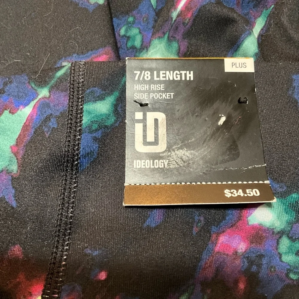 IDEOLOGY Plus Size Celestial Sky Printed 7/8 Length Leggings Size 3X NWT - Picture 3 of 9